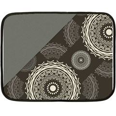 Abstract Mandala Background Pattern Fleece Blanket (mini) by Simbadda