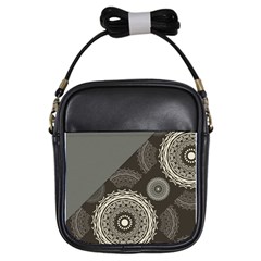 Abstract Mandala Background Pattern Girls Sling Bags by Simbadda