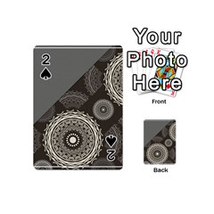 Abstract Mandala Background Pattern Playing Cards 54 (mini)  by Simbadda