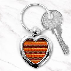 Abstract Lines Seamless Pattern Key Chains (heart)  by Simbadda