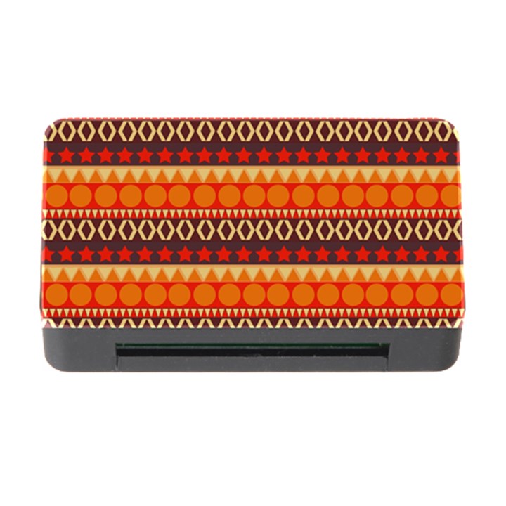 Abstract Lines Seamless Pattern Memory Card Reader with CF