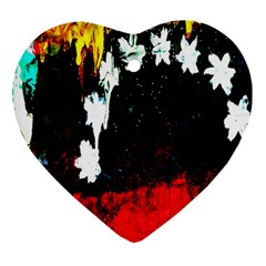 Grunge Abstract In Dark Ornament (heart) by Simbadda