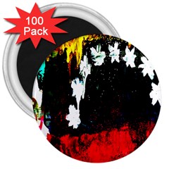 Grunge Abstract In Dark 3  Magnets (100 Pack) by Simbadda