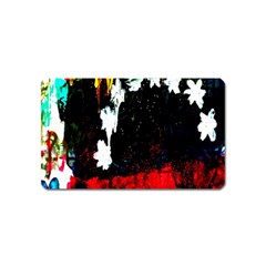 Grunge Abstract In Dark Magnet (name Card) by Simbadda