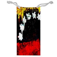 Grunge Abstract In Dark Jewelry Bag by Simbadda