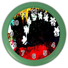 Grunge Abstract In Dark Color Wall Clocks by Simbadda