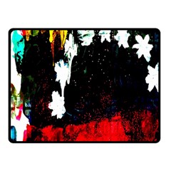 Grunge Abstract In Dark Fleece Blanket (small) by Simbadda