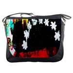 Grunge Abstract In Dark Messenger Bags Front