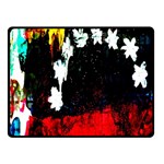 Grunge Abstract In Dark Double Sided Fleece Blanket (Small)  45 x34  Blanket Front