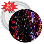 Lit Christmas Trees Prelit Creating A Colorful Pattern 3  Buttons (100 pack)  Front