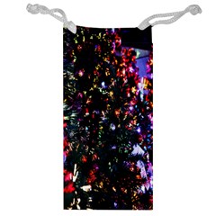 Lit Christmas Trees Prelit Creating A Colorful Pattern Jewelry Bag