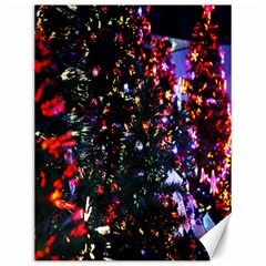 Lit Christmas Trees Prelit Creating A Colorful Pattern Canvas 12  x 16  