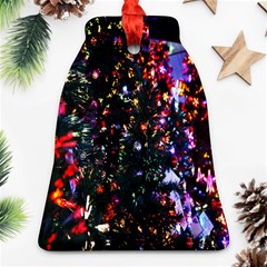 Lit Christmas Trees Prelit Creating A Colorful Pattern Ornament (Bell)