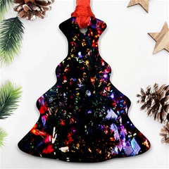 Lit Christmas Trees Prelit Creating A Colorful Pattern Christmas Tree Ornament (Two Sides)