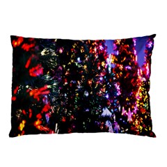 Lit Christmas Trees Prelit Creating A Colorful Pattern Pillow Case (Two Sides)