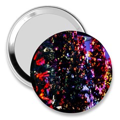 Lit Christmas Trees Prelit Creating A Colorful Pattern 3  Handbag Mirrors