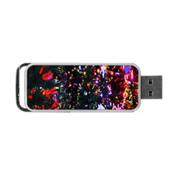 Lit Christmas Trees Prelit Creating A Colorful Pattern Portable USB Flash (Two Sides)