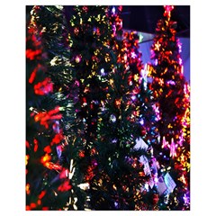 Lit Christmas Trees Prelit Creating A Colorful Pattern Drawstring Bag (small) by Simbadda