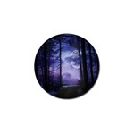 Moonlit A Forest At Night With A Full Moon Golf Ball Marker (10 pack) Front