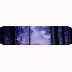 Moonlit A Forest At Night With A Full Moon Large Bar Mats by Simbadda