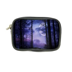 Moonlit A Forest At Night With A Full Moon Coin Purse by Simbadda