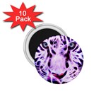 Fractal Wire White Tiger 1.75  Magnets (10 pack)  Front