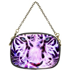 Fractal Wire White Tiger Chain Purses (one Side)  by Simbadda