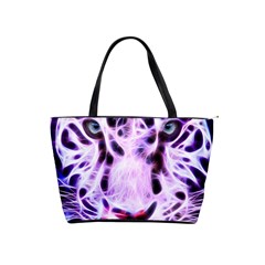 Fractal Wire White Tiger Shoulder Handbags by Simbadda