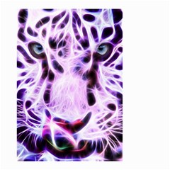 Fractal Wire White Tiger Small Garden Flag (two Sides) by Simbadda