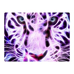 Fractal Wire White Tiger Double Sided Flano Blanket (mini)  by Simbadda