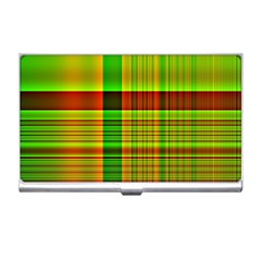 Multicoloured Background Pattern Business Card Holders by Simbadda