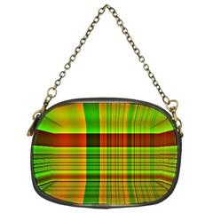 Multicoloured Background Pattern Chain Purses (one Side)  by Simbadda