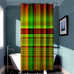 Multicoloured Background Pattern Shower Curtain 36  X 72  (stall)  by Simbadda