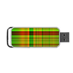 Multicoloured Background Pattern Portable Usb Flash (two Sides) by Simbadda