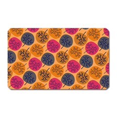 Colorful Trees Background Pattern Magnet (rectangular) by Simbadda