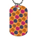 Colorful Trees Background Pattern Dog Tag (Two Sides) Back