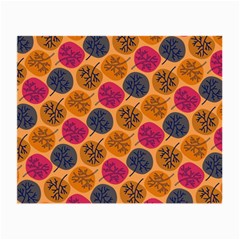 Colorful Trees Background Pattern Small Glasses Cloth (2-side) by Simbadda