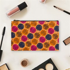 Colorful Trees Background Pattern Cosmetic Bag (medium)  by Simbadda