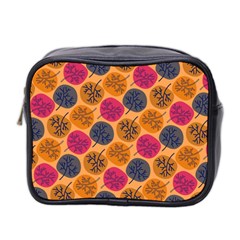 Colorful Trees Background Pattern Mini Toiletries Bag 2-side by Simbadda