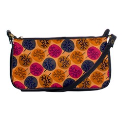 Colorful Trees Background Pattern Shoulder Clutch Bags by Simbadda