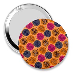 Colorful Trees Background Pattern 3  Handbag Mirrors by Simbadda