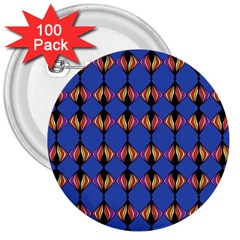 Abstract Lines Seamless Pattern 3  Buttons (100 Pack)  by Simbadda