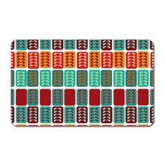 Bricks Abstract Seamless Pattern Magnet (rectangular) by Simbadda