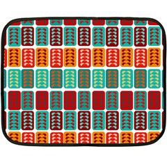 Bricks Abstract Seamless Pattern Double Sided Fleece Blanket (mini)  by Simbadda