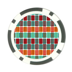 Bricks Abstract Seamless Pattern Poker Chip Card Guard (10 Pack) by Simbadda