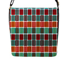 Bricks Abstract Seamless Pattern Flap Messenger Bag (l)  by Simbadda