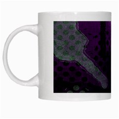 Evil Moon Dark Background With An Abstract Moonlit Landscape White Mugs by Simbadda