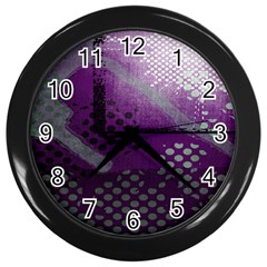 Evil Moon Dark Background With An Abstract Moonlit Landscape Wall Clocks (black) by Simbadda