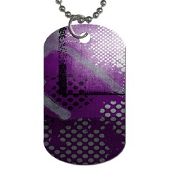 Evil Moon Dark Background With An Abstract Moonlit Landscape Dog Tag (one Side) by Simbadda