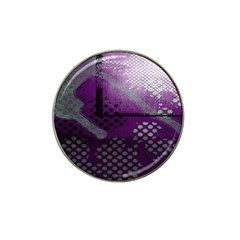 Evil Moon Dark Background With An Abstract Moonlit Landscape Hat Clip Ball Marker by Simbadda